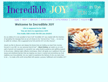 Tablet Screenshot of incrediblejoy.com